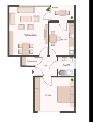 Imagen del anuncio: Schöne 2-Zimmer Wohnung in Waldstadt Zentrum