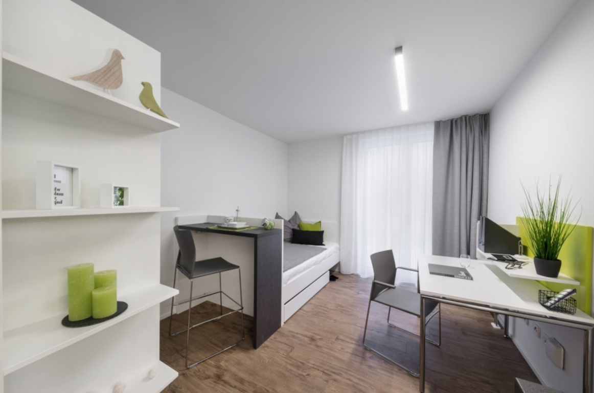 Einzelapartment im Studentenwohnheim