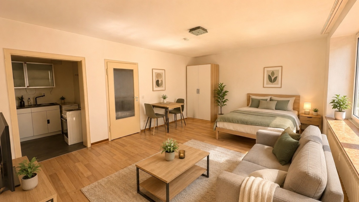 Apartment mit super ÖPNV-Anbindung