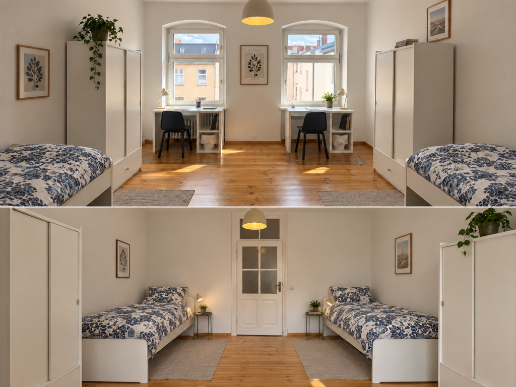 Shared Room in Berlin-Bellevue – 450€ monatlich (möbliert)