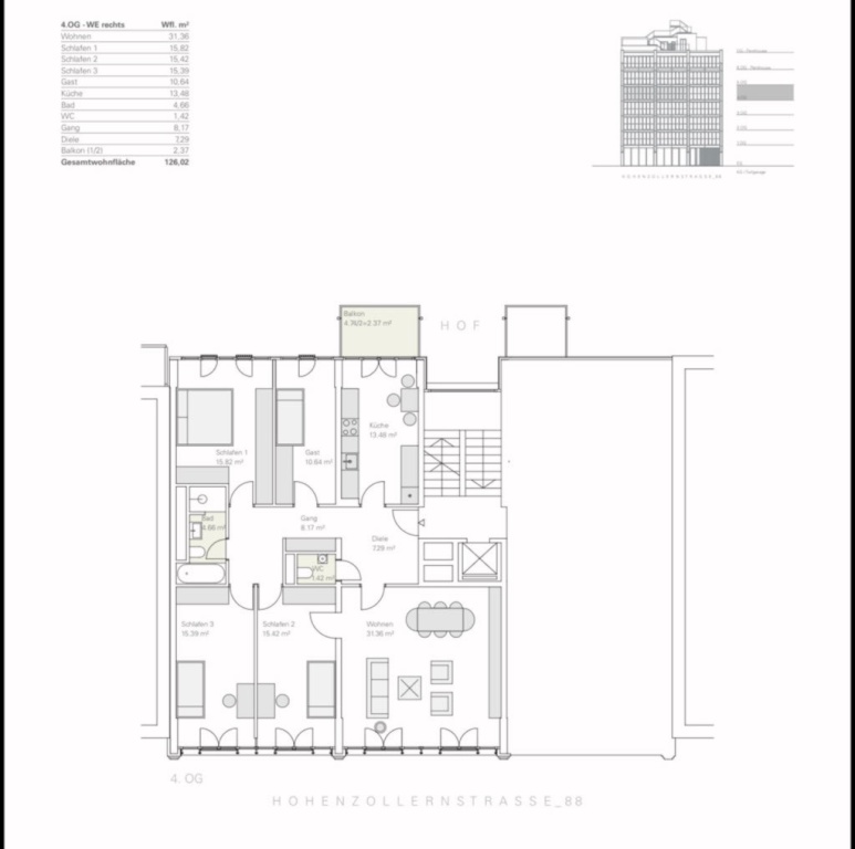 WG-Zimmer Schwabing-West Hohenzollernstraße 88 - Bild 8