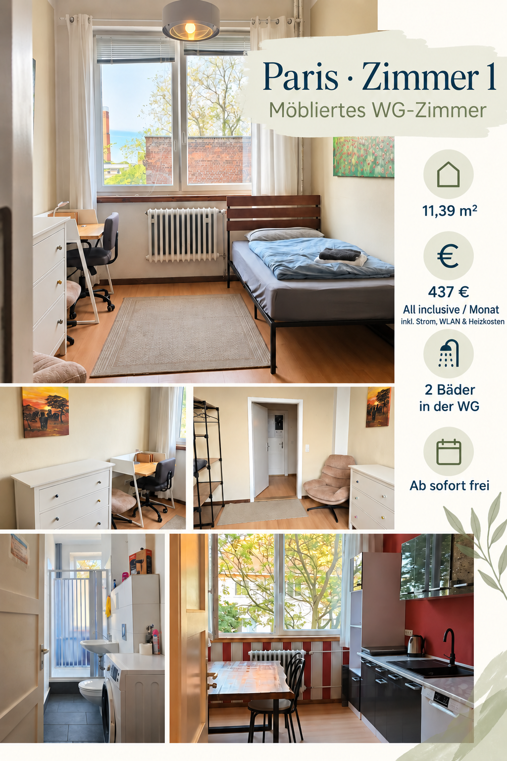 Habitación en WG Leipzig Fabrikstr 4 - foto 1