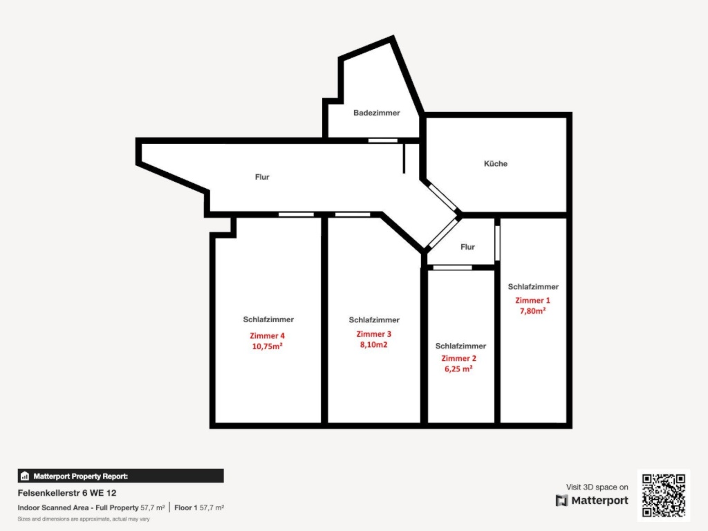 Habitación en WG Lindenau Felsenkellerstraße 6 - Grundriss