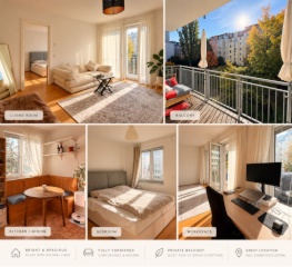 Helle möblierte 60 m2 Wohnung am Arkonaplatz (5/6Monaten)– Zwischenmiete — photo 1