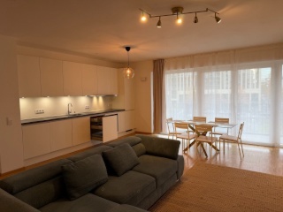 Möblierte 4-Zimmer-Wohnung mit offener Küche und Balkon in Frankfurt