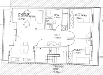 Helle 3 Zimmer-Wohnung mit 2 Balkonen in ruhiger Sackgasse, 2.OG