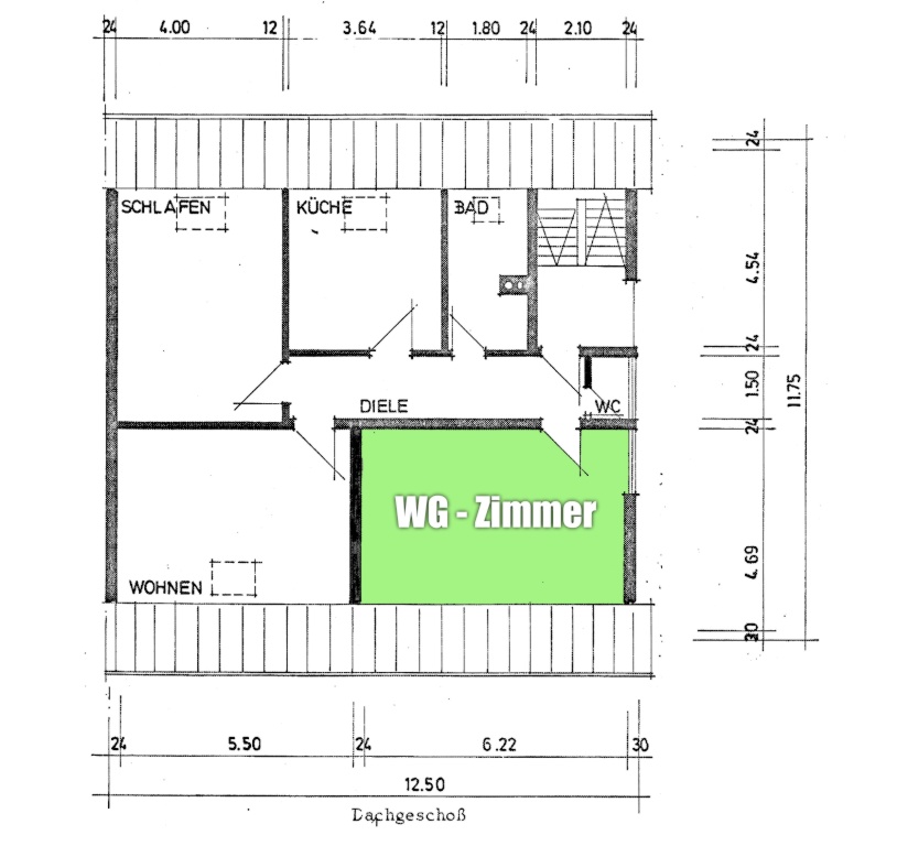 WG-Zimmer Handschuhsheim Burgstrasse - Bild 2