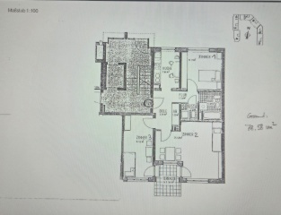 WG Zimmer Nr 1 ca. 12 m2 und Zimmer 3: ca. 14 m2 mit Terrassenzugang in neu renovierter 3- Zimmer Wohnung mit Terrasse und Garten für 3-4-er WG