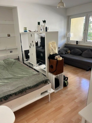 Schöne, helle 1-Zimmer Wohnung mit Loggia ins Grüne