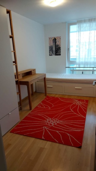 12 sqm furnished room in a building with pool and sauna