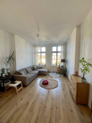 Möblierte helle 3-Raumwohnung in Schleußig