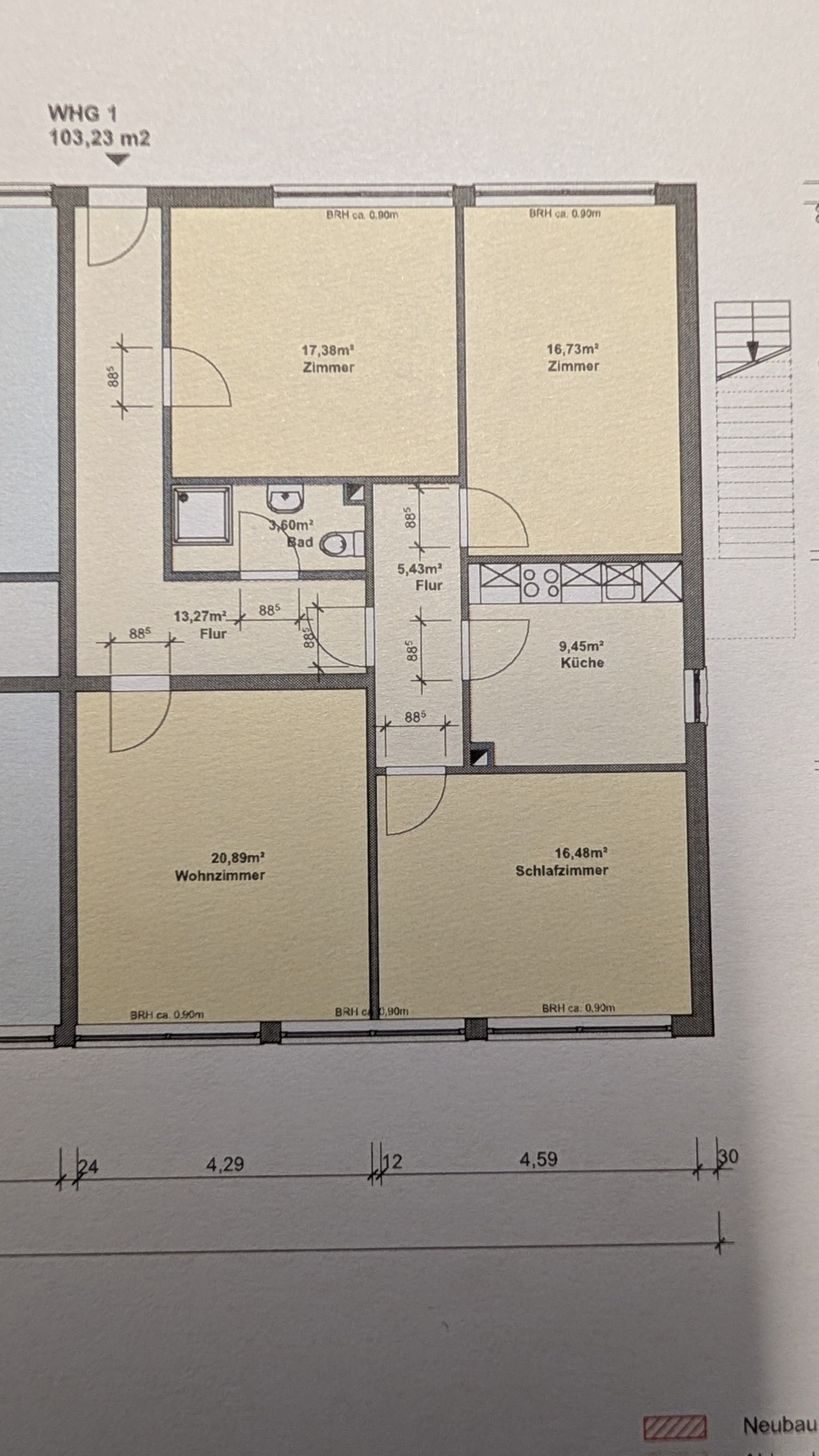 Wohnung Braunschweig Hungerkamp 4h - Bild 1