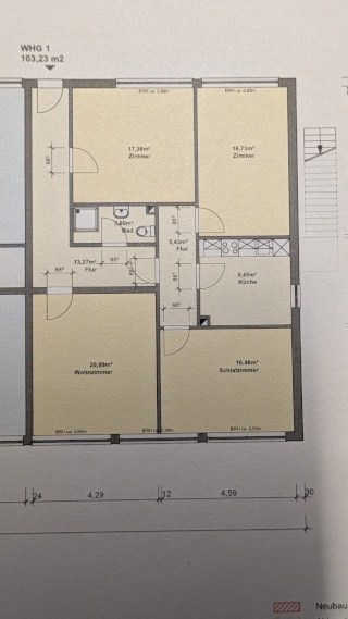 Anzeigenbild: 4 Zimmer Wohnung für WG