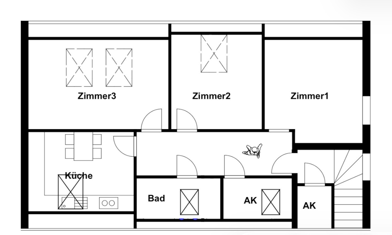 Apartamento Weststadt In der Aue 9a - Plan