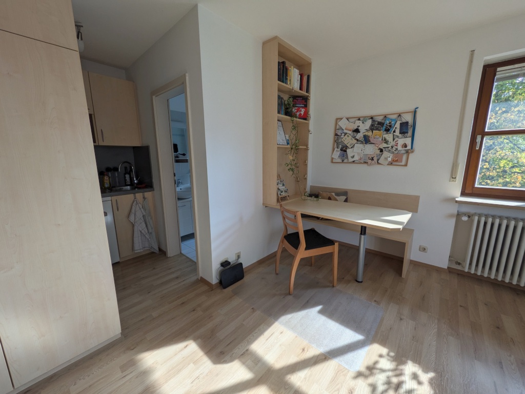 1-Zimmer-Wohnung Feldmoching-Hasenbergl Josef-Frankl-Straße 26 - Übergang in Küche und Bad