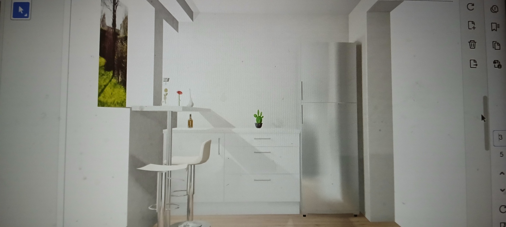 Wohnung West Zeppelinstr.  28 - 3 D Küchenplanung 3